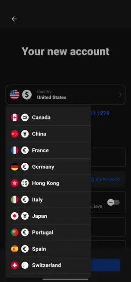 Bank Account Simulator app running on an Android phone