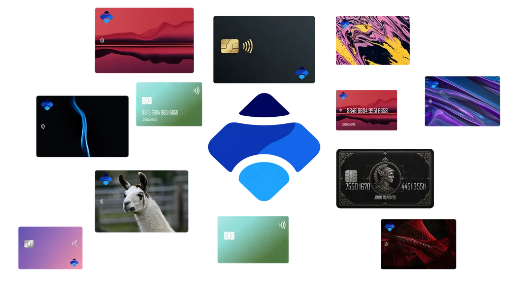 View of bank cards in Bank Account Simulator